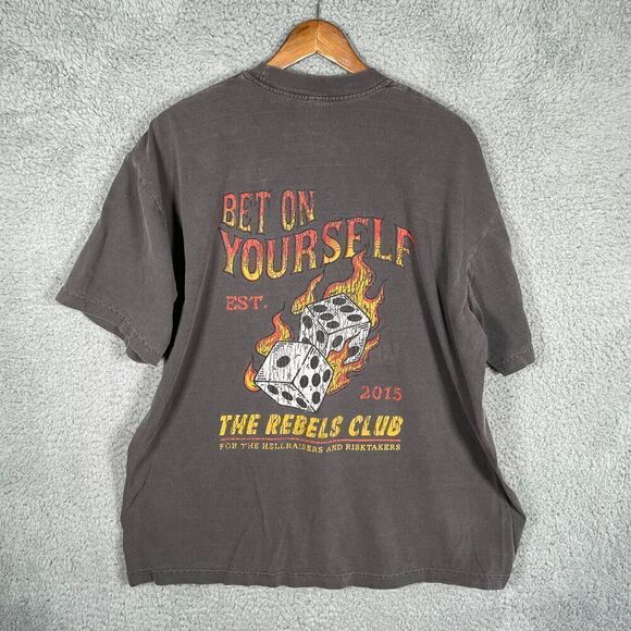 Rebel Soul Co Bet On Yourself Tee Shirt Size XL - Picture 1 of 9